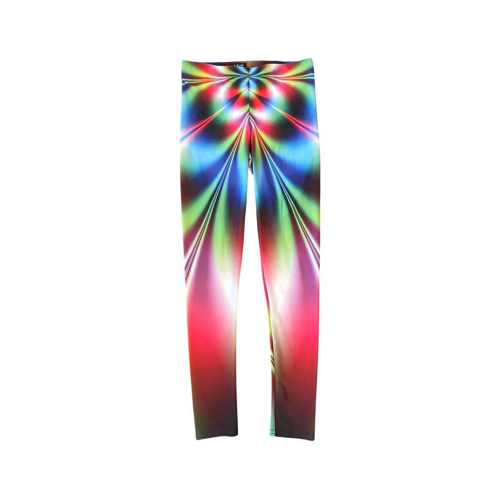 Women S Gear Bunch GearBunch Psychedelic Neon Yoga Pants Leggings Groovy Retro